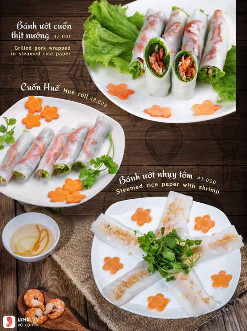 Bánh ướt thịt nướng mang một hương vị đặc trưng của Huế